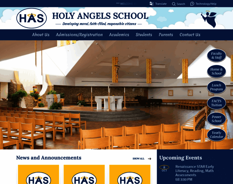 Holyangelsschool.org thumbnail