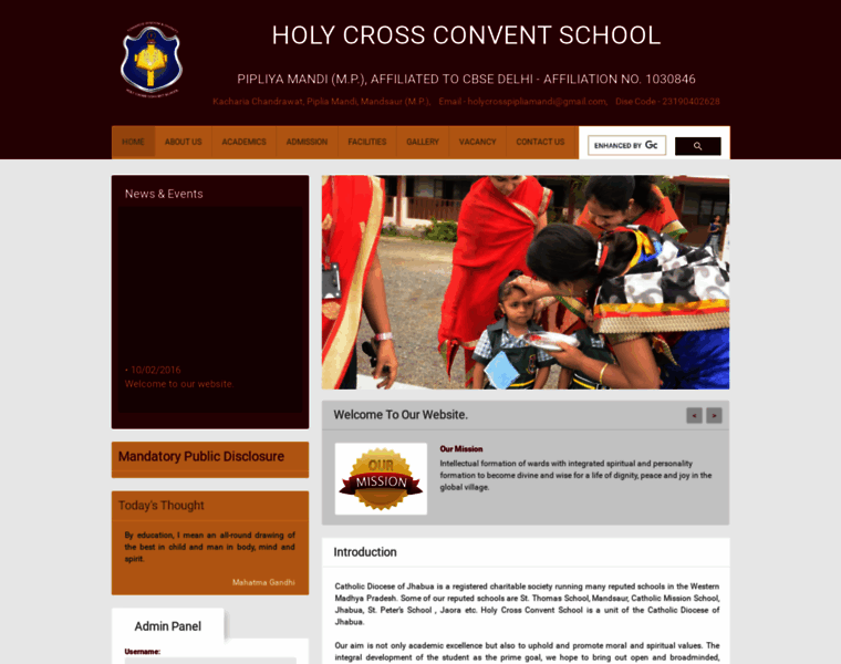 Holycrossconventschool.com thumbnail
