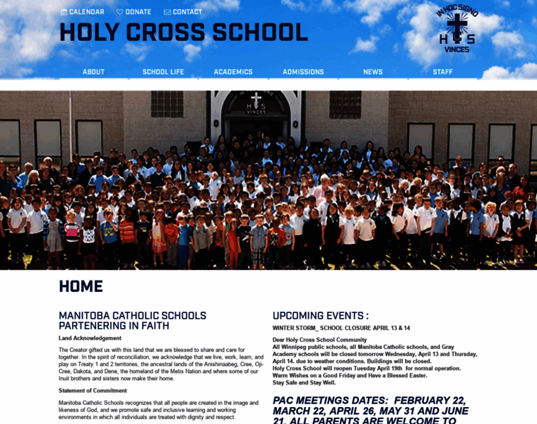 Holycrossschool.mb.ca thumbnail