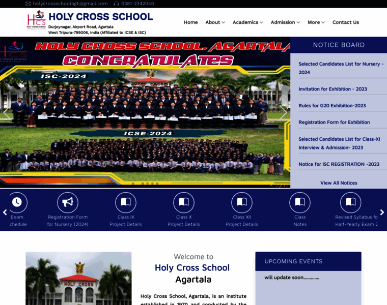 Holycrossschoolagartala.in thumbnail