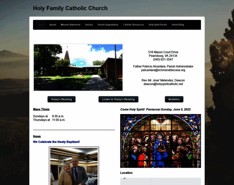 Holyfamilypearisburg.org thumbnail