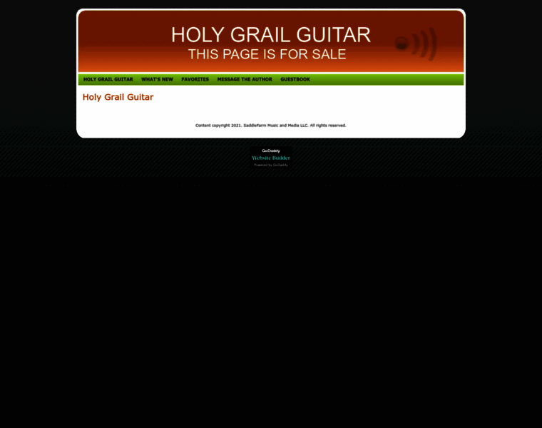 Holygrailguitar.com thumbnail