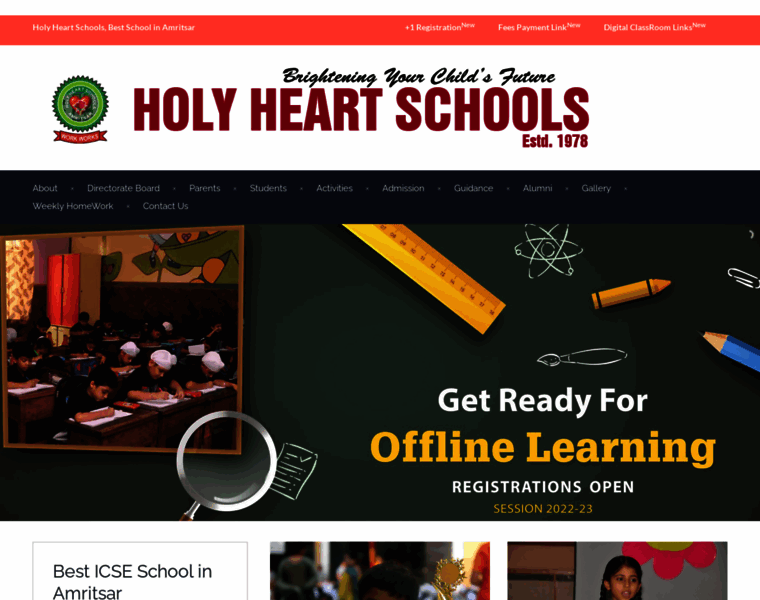 Holyheartschools.com thumbnail