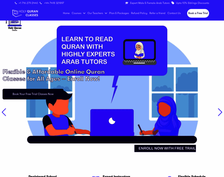 Holyquranclasses.com thumbnail