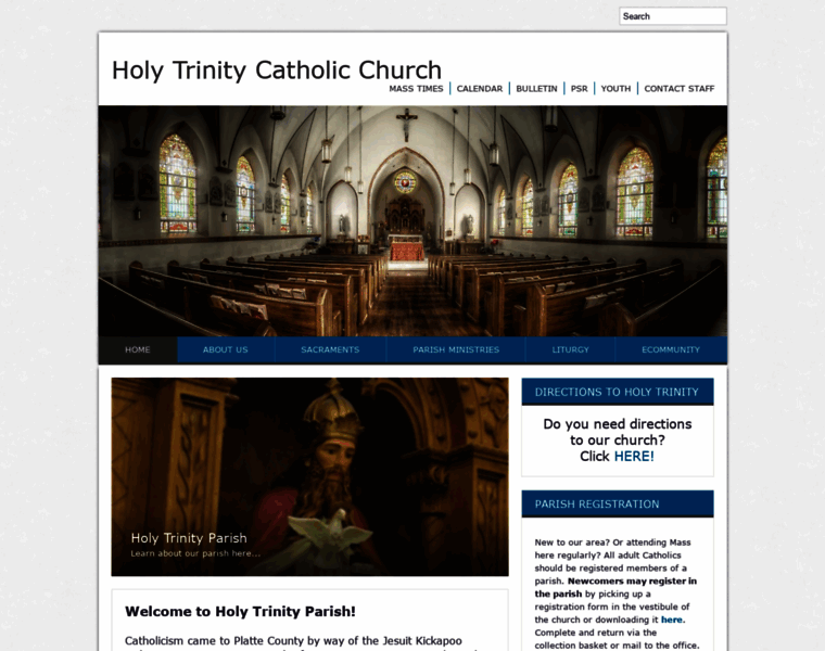 Holytrinitycatholic.org thumbnail