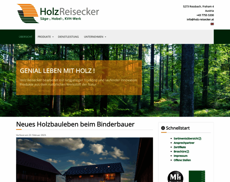 Holz-reisecker.at thumbnail