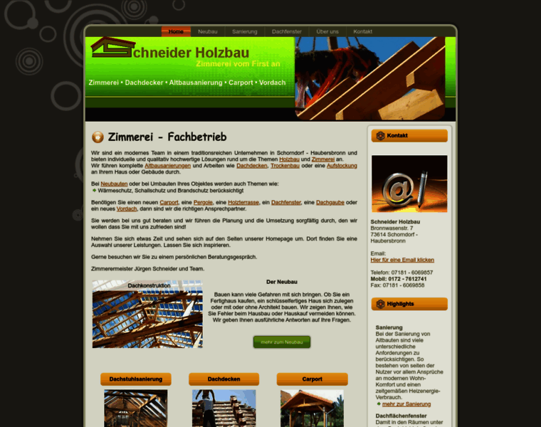 Holzbau-schneider.info thumbnail