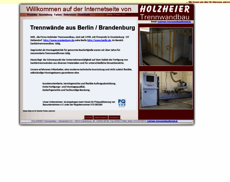 Holzheier-trennwandbau.com thumbnail