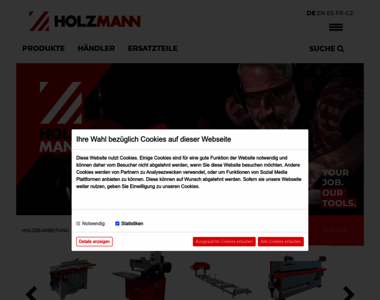 Holzmann-maschinen.at thumbnail