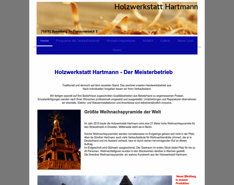 Holzwerkstatt-hartmann.com thumbnail