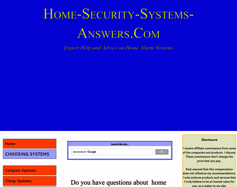 Home-security-systems-answers.com thumbnail