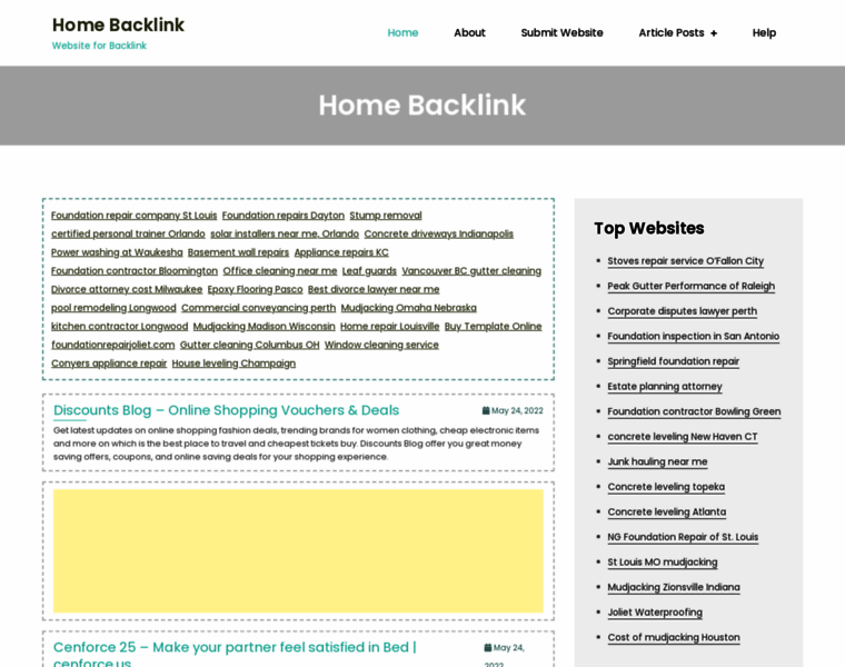 Homebacklink.com thumbnail