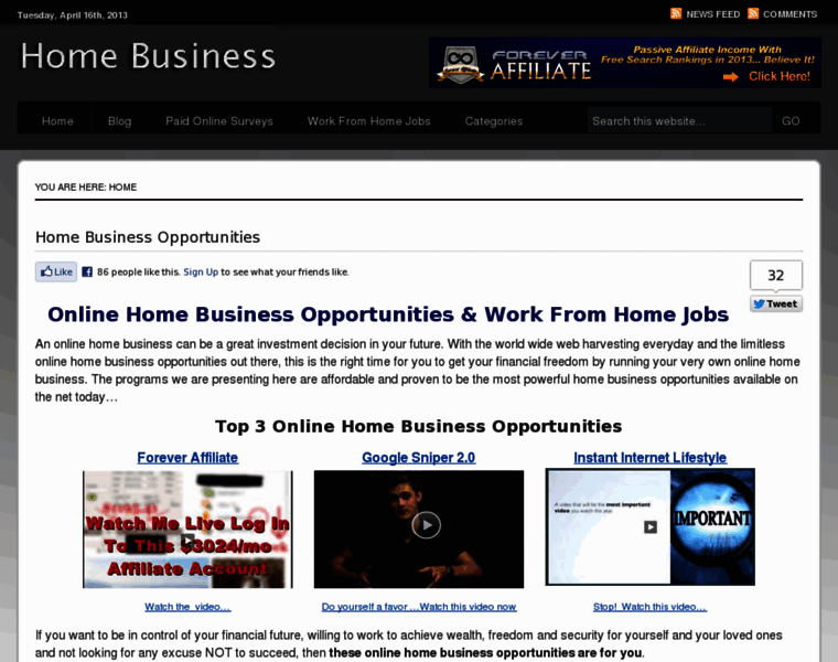Homebusiness-1.com thumbnail