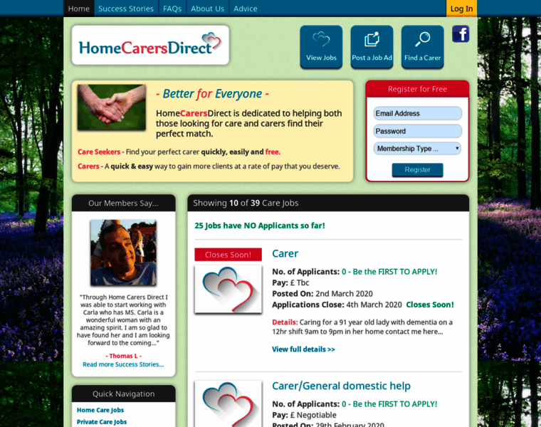 Homecarersdirect.com thumbnail