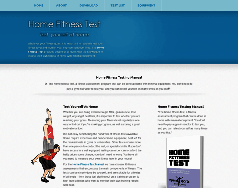 Homefitnesstest.com thumbnail
