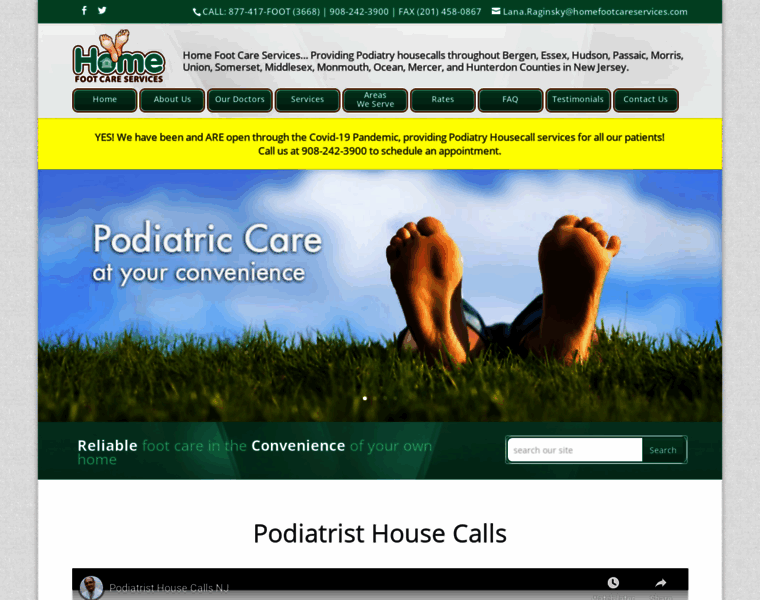 Homefootcareservices.com thumbnail