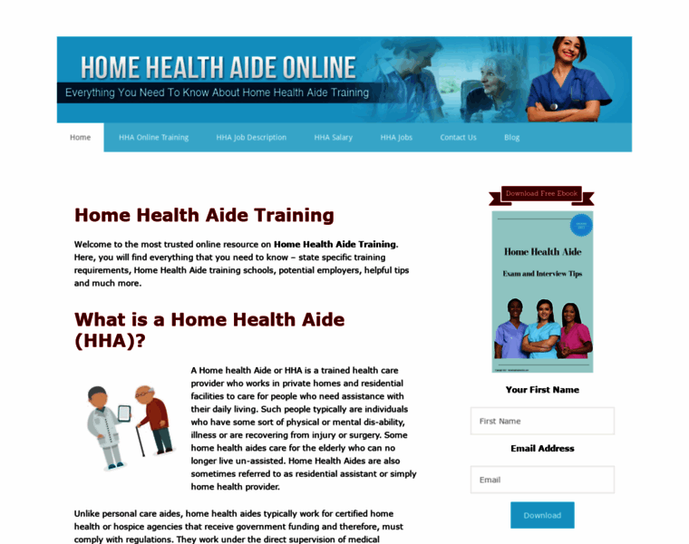 Homehealthaideonline.com thumbnail