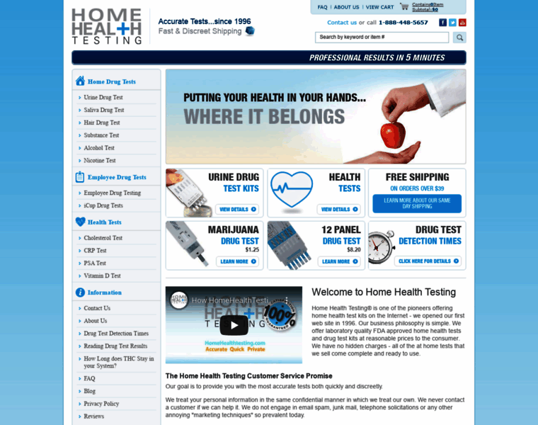 Homehealthtesting.com thumbnail