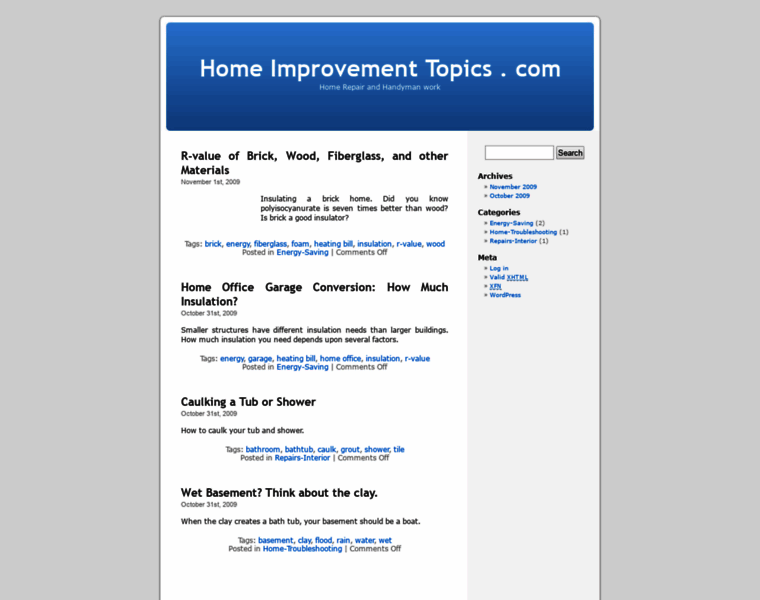 Homeimprovementtopics.com thumbnail
