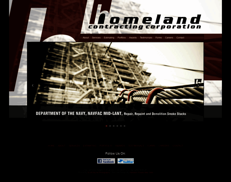 Homelandcontracting.com thumbnail