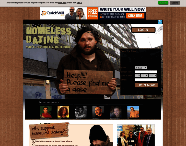 Homelessdating.com thumbnail