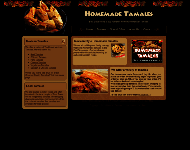 Homemade-tamales.com thumbnail