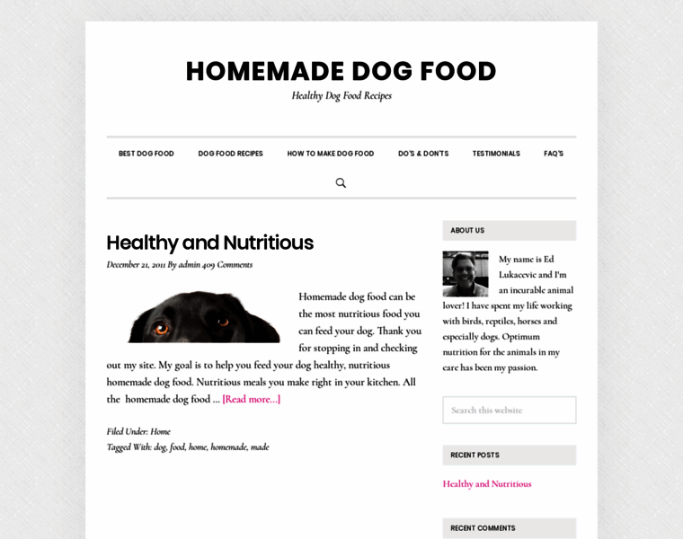 Homemadedogfood.com thumbnail