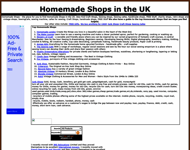 Homemadeshops.co.uk thumbnail
