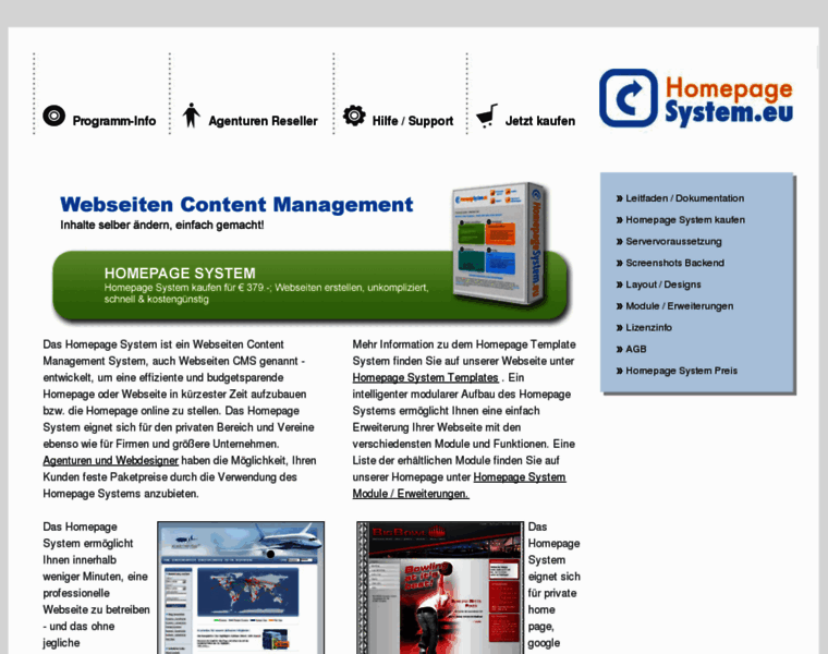 Homepagesystem.eu thumbnail