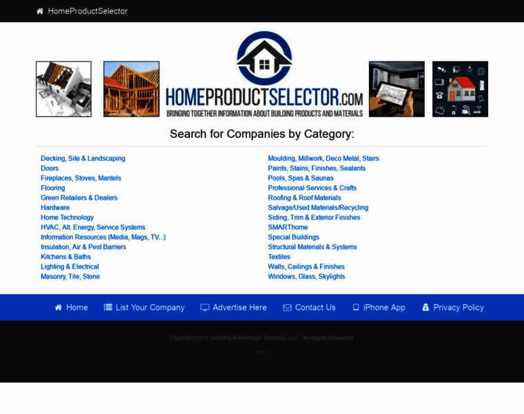 Homeproductselector.com thumbnail