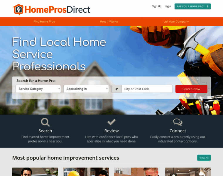 Homeprosdirect.com thumbnail