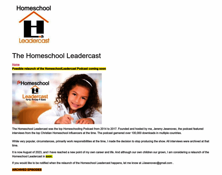 Homeschoolleadercast.com thumbnail