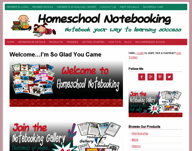 Homeschoolnotebooking.com thumbnail