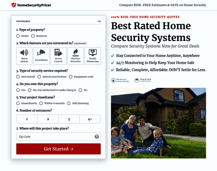 Homesecuritypricer.com thumbnail