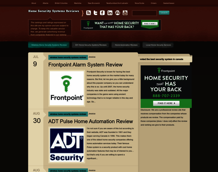 Homesecuritysystemsreviews.ca thumbnail