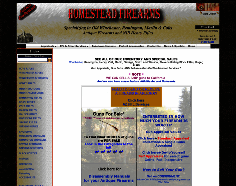Homesteadfirearms.com thumbnail