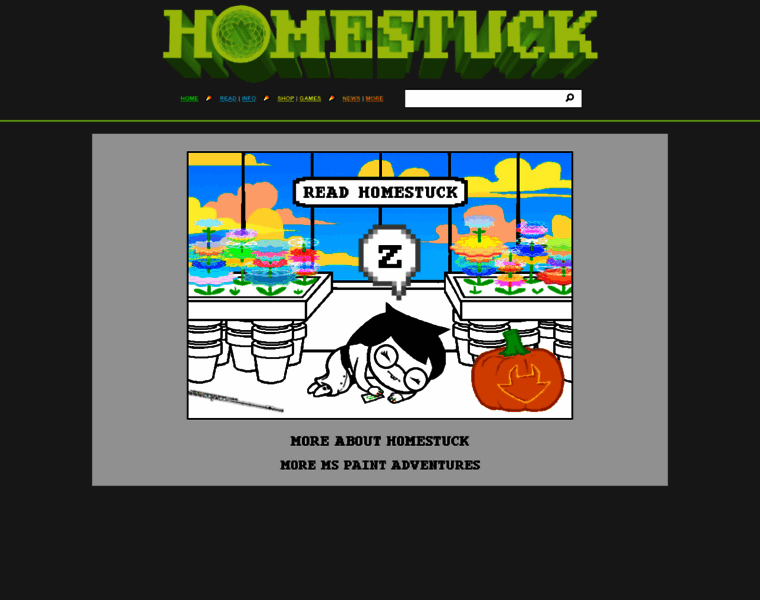 Homestuck.com thumbnail