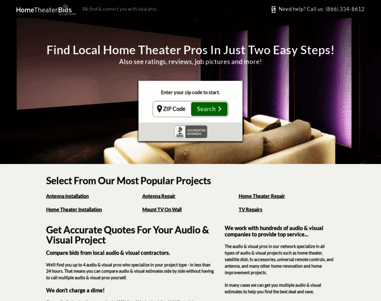 Hometheaterbids.com thumbnail