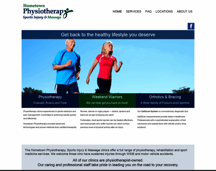 Hometownphysiotherapy.com thumbnail