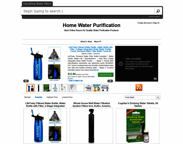 Homewaterpurification.org thumbnail