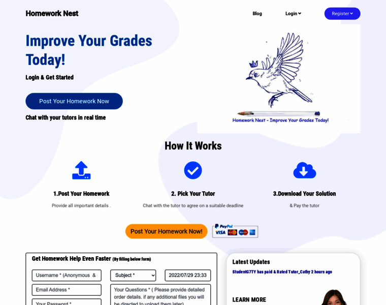 Homeworknest.com thumbnail
