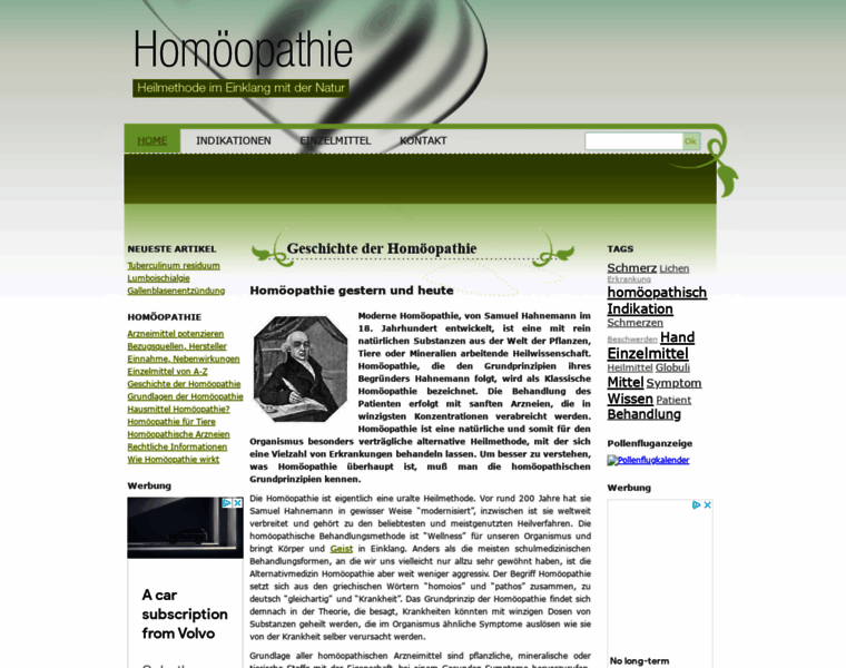 Homoeopathiewelt.com thumbnail