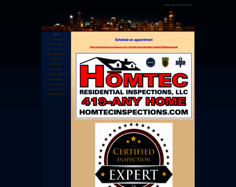 Homtecinspections.com thumbnail