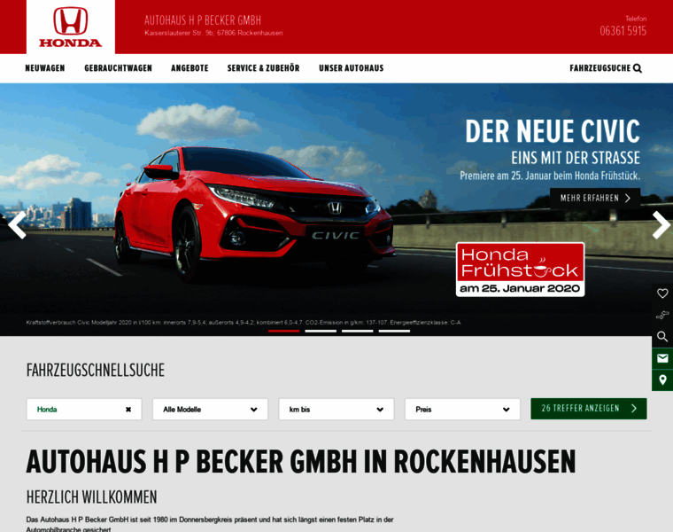 Honda-becker-rockenhausen.de thumbnail