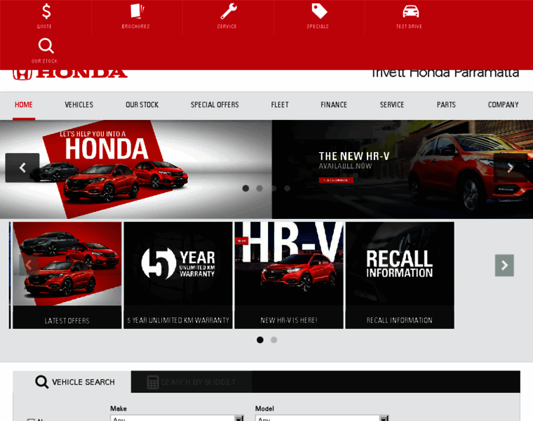 Honda.trivett.com.au thumbnail