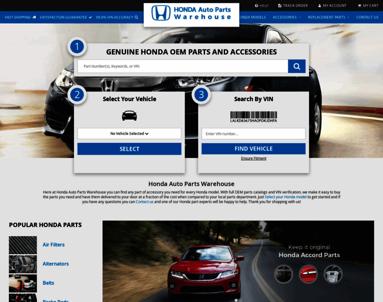 Hondaautopartswarehouse.com thumbnail