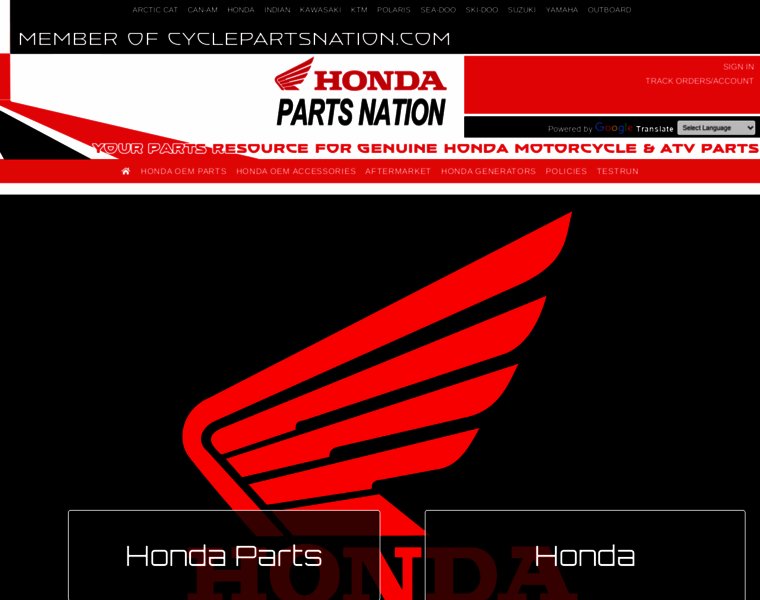 Hondapartsnation.com thumbnail