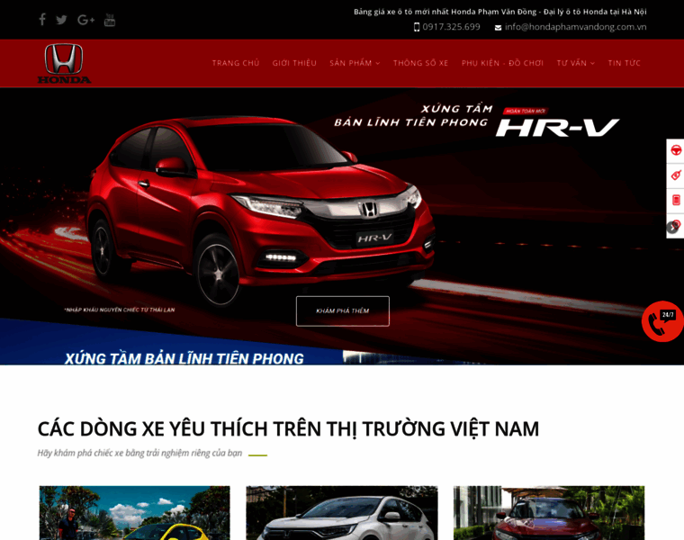 Hondaphamvandong.com.vn thumbnail
