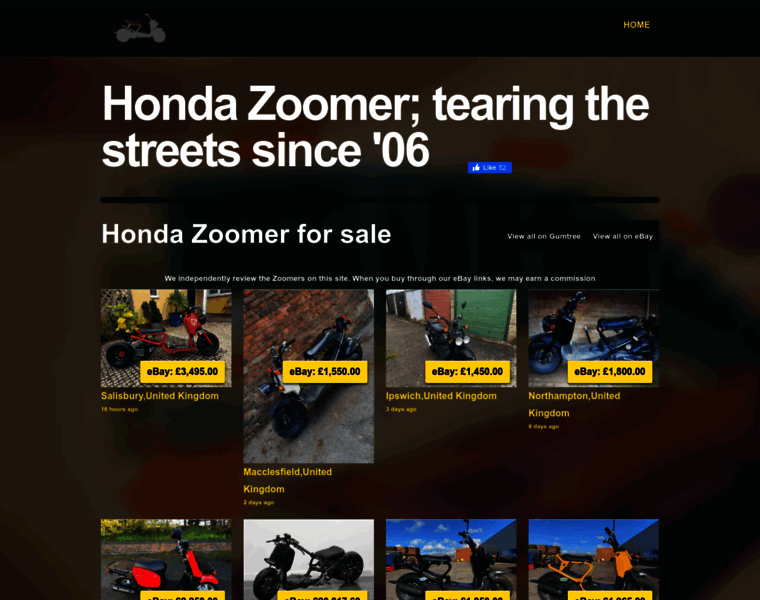 Hondazoomer.co.uk thumbnail