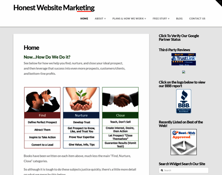 Honestwebsitemarketing.com thumbnail
